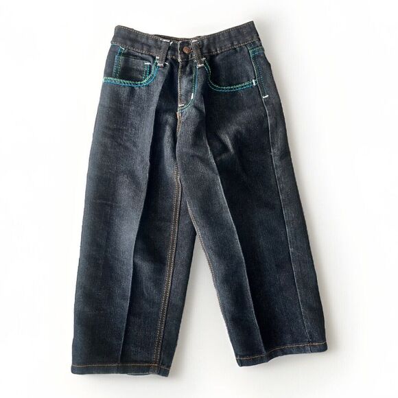 Red Ape Jeans with Embroidered Pocket Empire Conquest Boys Size 5 - Picture 1 of 4